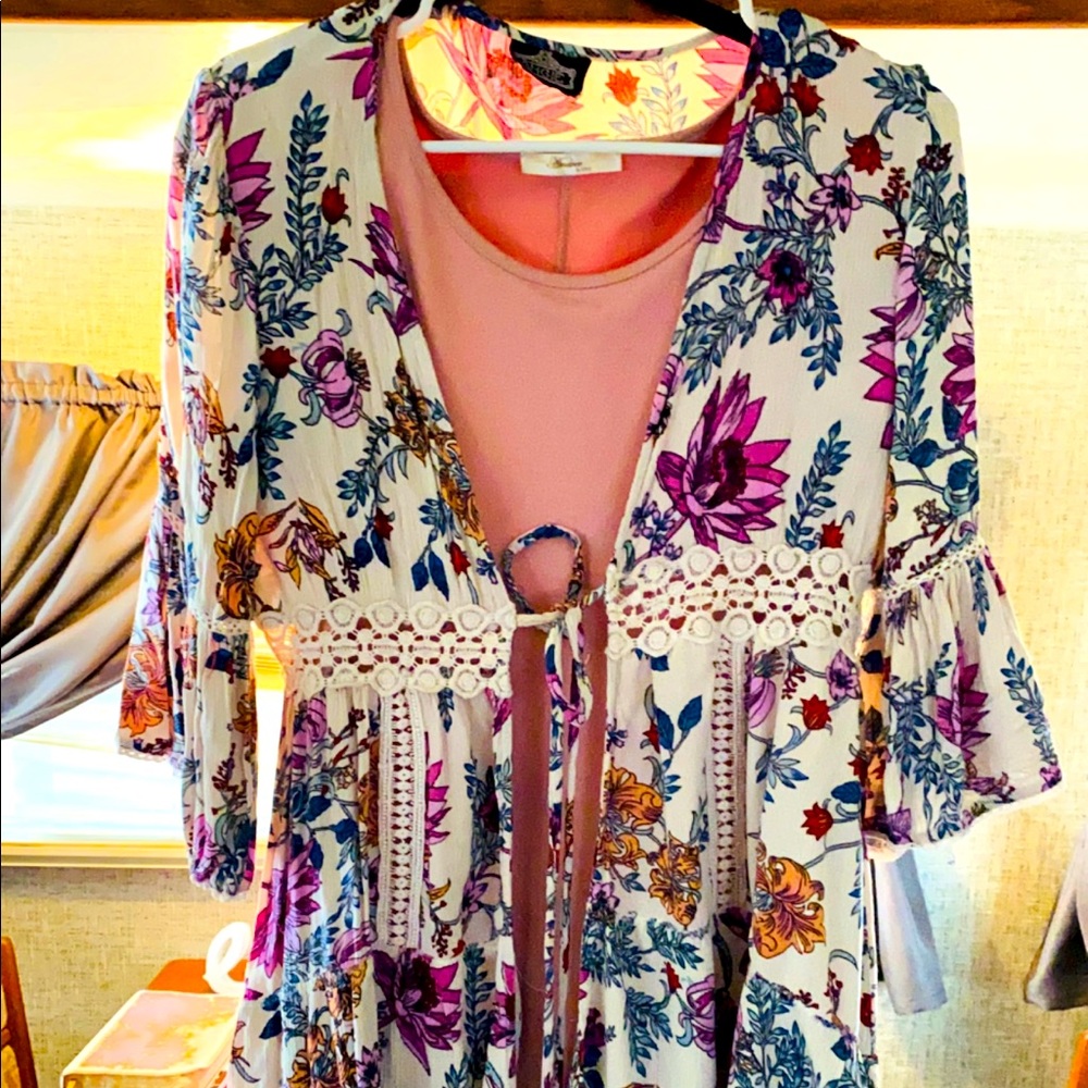 Andree dress, Angie cardigan